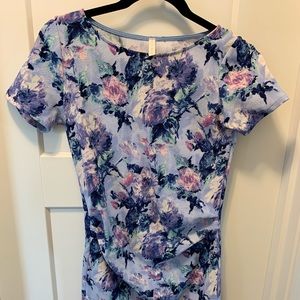 Pinkblush blue/purple floral maternity dress Sm